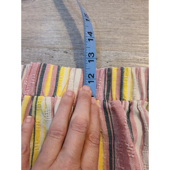 Emery rose large women's striped ruffle trim 2 piece set - Picture 12 of 13